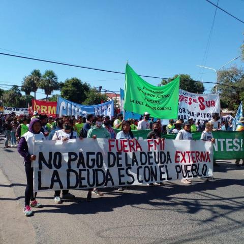 Gran jornada contra el acuerdo con el FMI - Más que nunca, suspender el pago e investigar la deuda